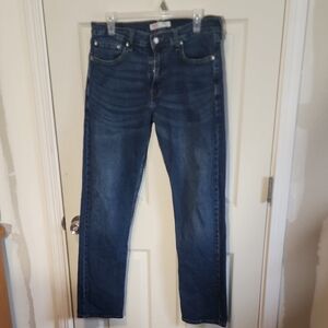 Men's Levi Strauss Straight Blue Jeans 32x34